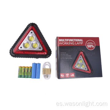 Luz de advertencia LED portátil a prueba de agua triángulo
